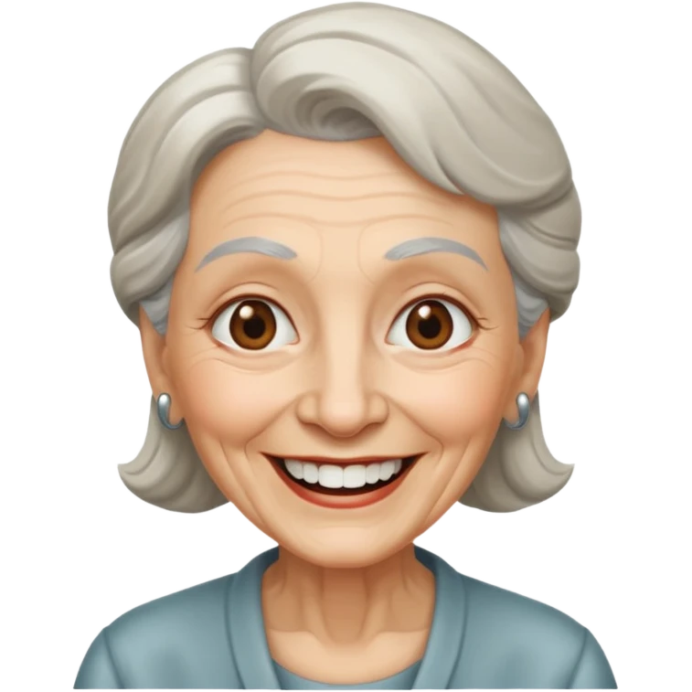 metal painted grandma emoji