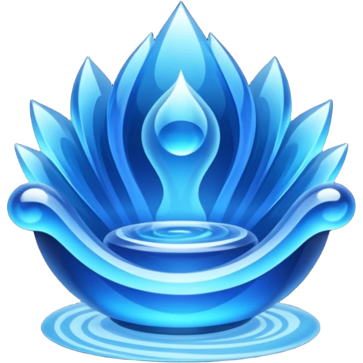 Sapphire water throne emoji