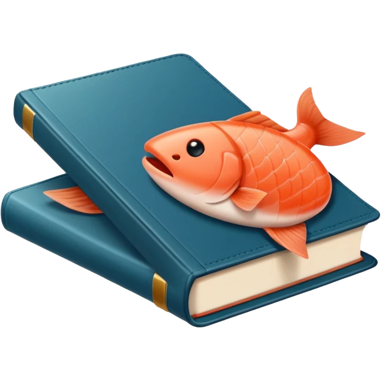 Livros com a cor salmão, livro fechado  emoji