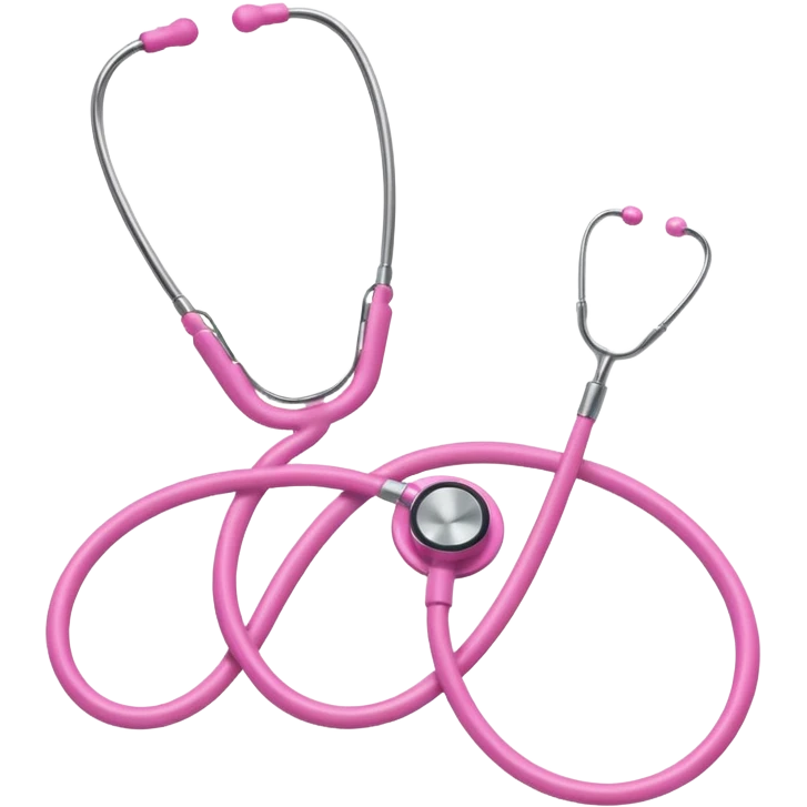 Pink stethoscope emoji