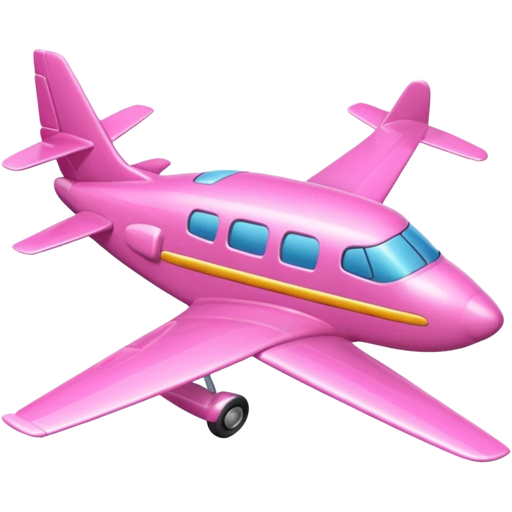 Pink plane emoji