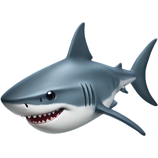 Shark with a booty hat emoji