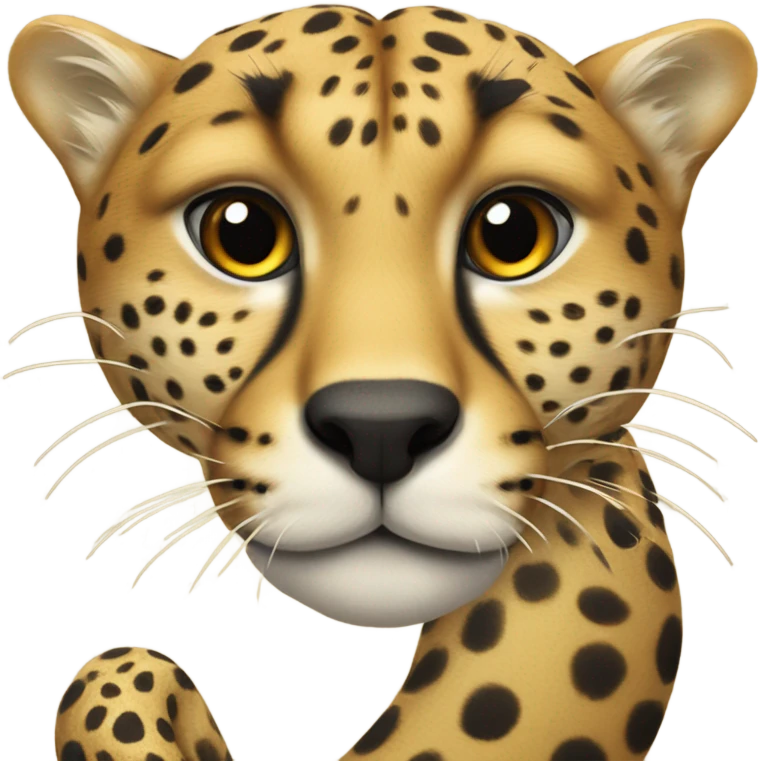 cheetah head with a snake body emoji
