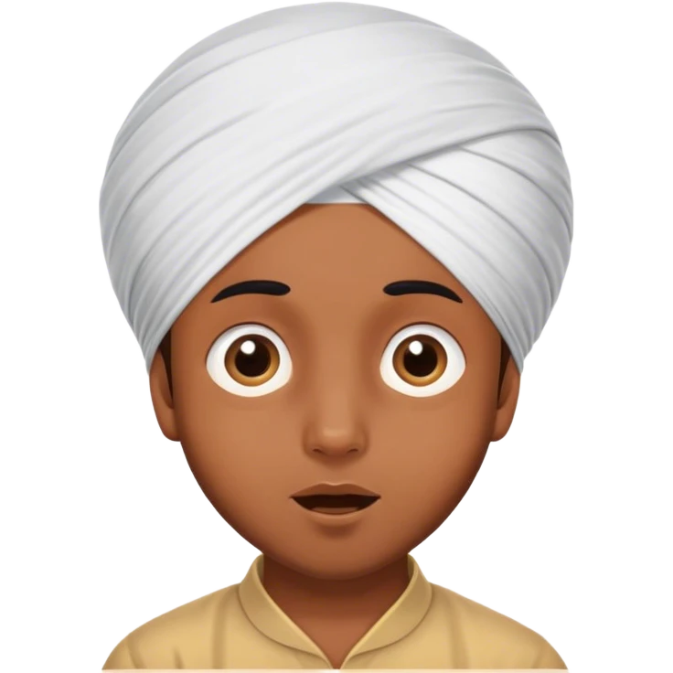 Sikh boy amazed emoji