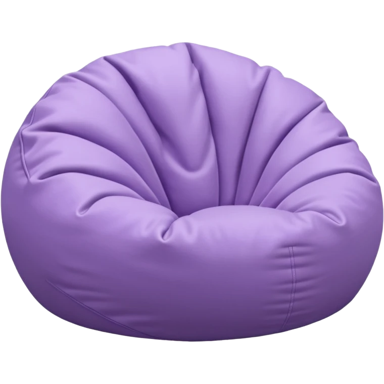 Light pastel  purple bean bag emoji