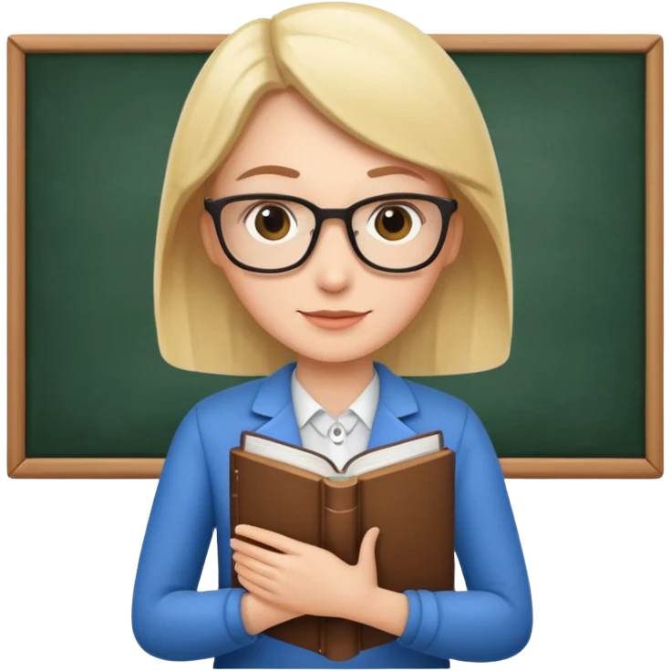 teacher holding a book emoji
