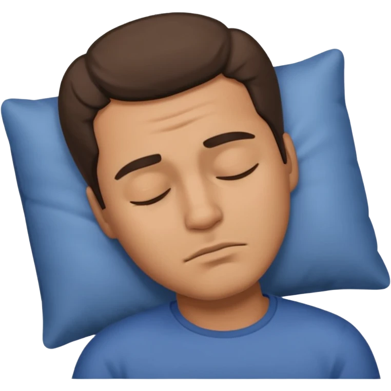 мужчина спит хмурый  emoji