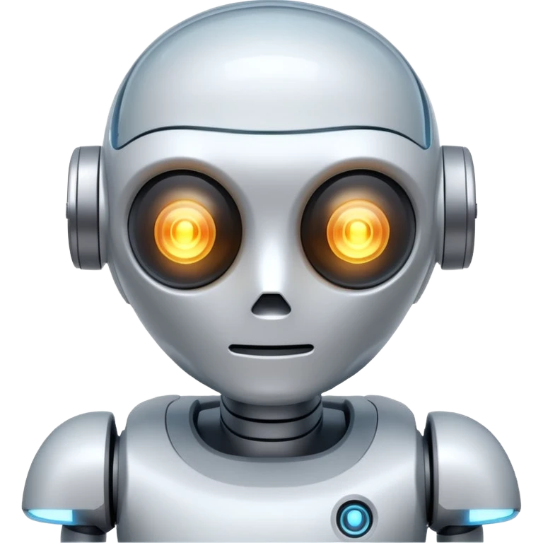 a.i robot like ghost emoji