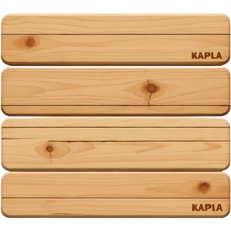 Kapla plank  emoji