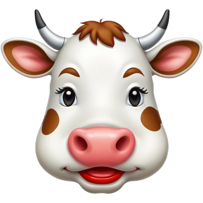Vaca con labios emoji