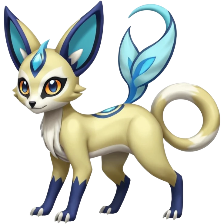 Genet-Absol-Zeraora-Meloetta-fusion-creature  emoji