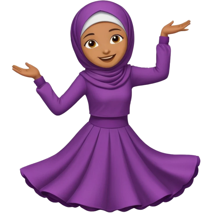 Hijabi girl dansing emoji