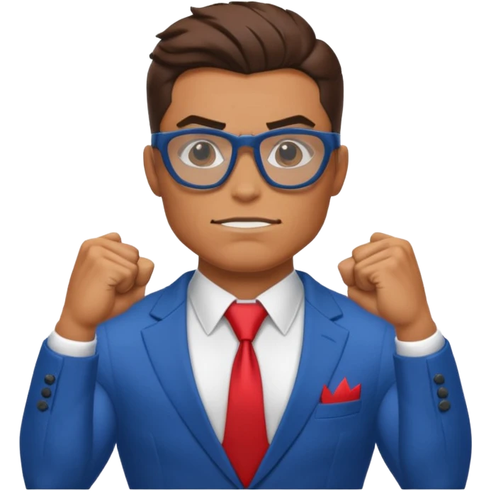 Glasses-Wearing super Heroe emoji