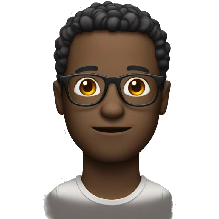 Skinny Small Guy With Glasses Emoji AI Emoji Generator
