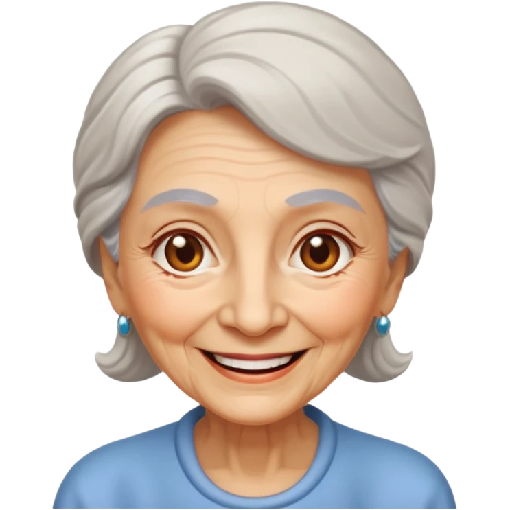 The kind and amiable grandmother in fairy tales emoji