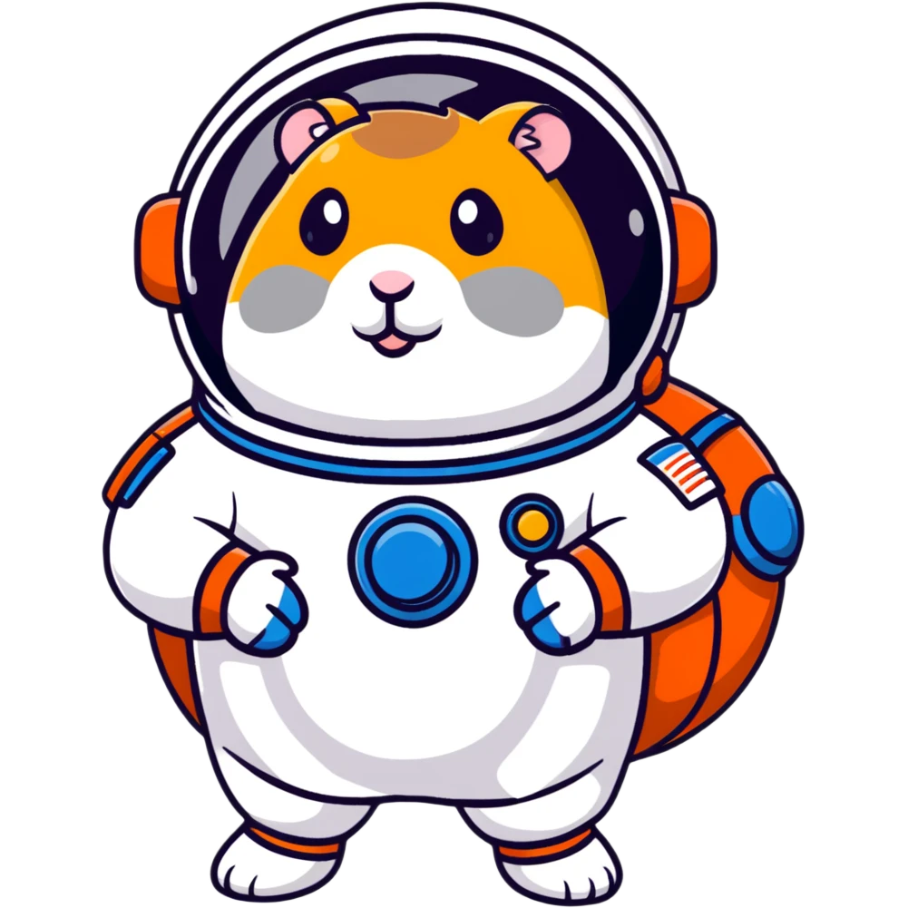 chubby hamster cosmonaut emoji