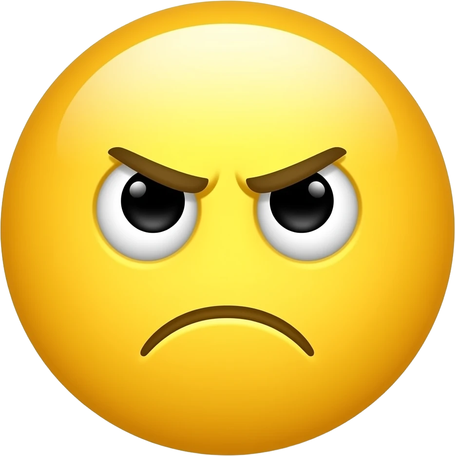 Frown Yellow smiley emoji that's Tired and says Good morning emoji