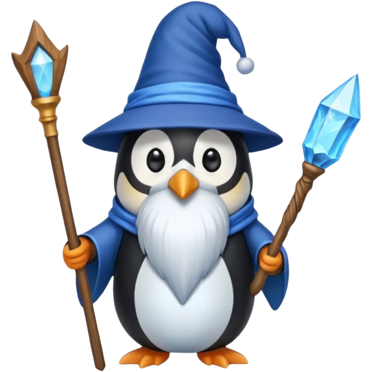 Penguin Wizard emoji