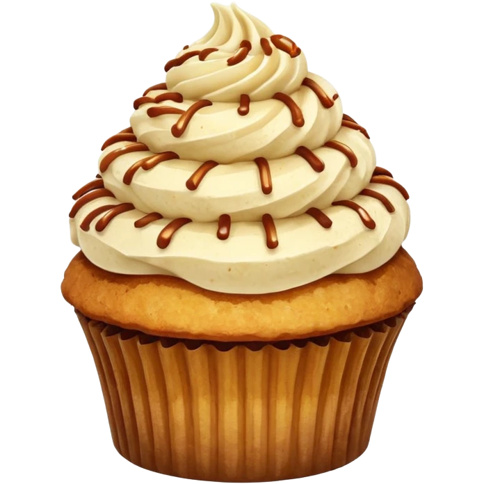 Fried ice cream in cupcake form emoji