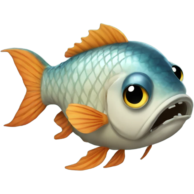Yucky fish emoji