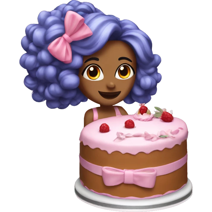Coquette cake  emoji