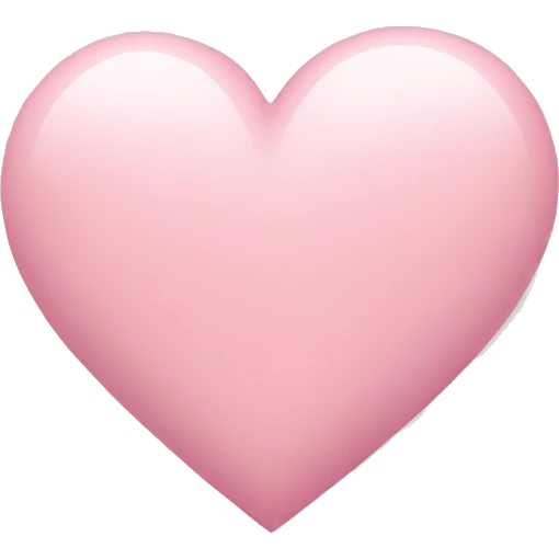 pastel pink heart emoji