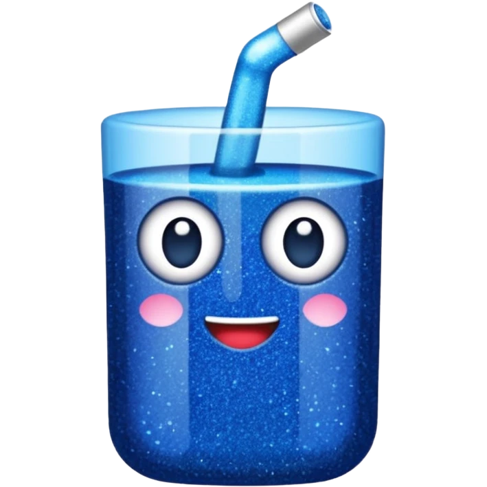 glitter azul-marinho tubarão emoji