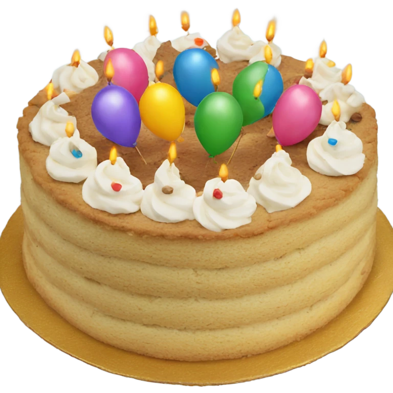 Birthday cookie cake emoji