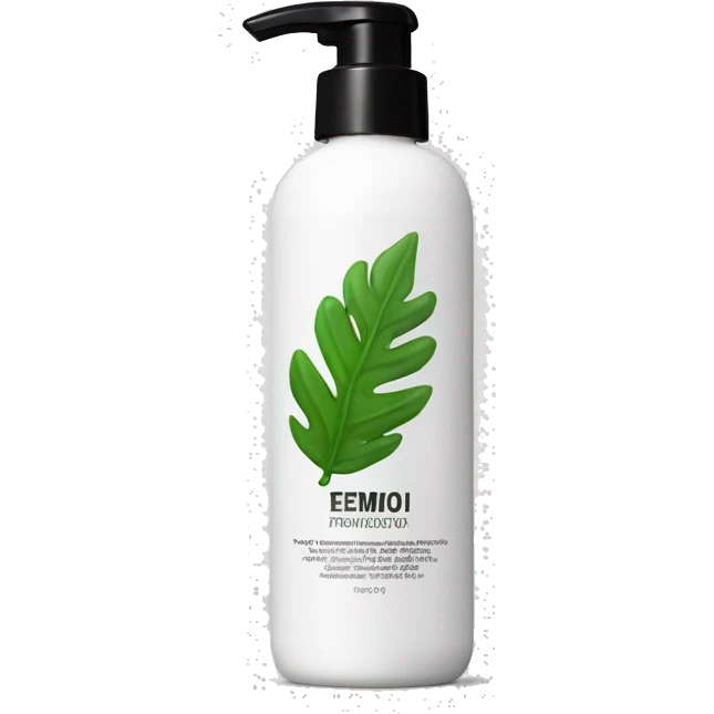 leave-in conditioner bottle with label emoji