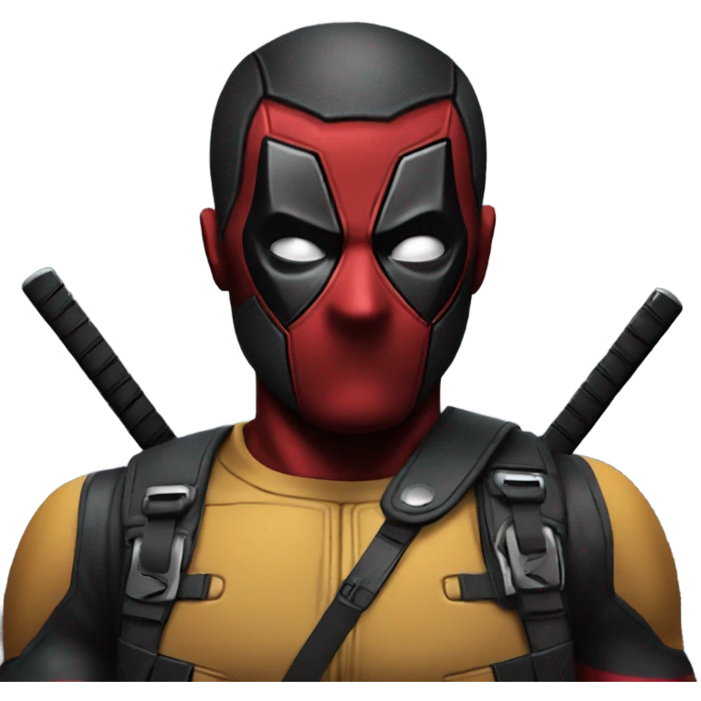 Black deadpool angry emoji