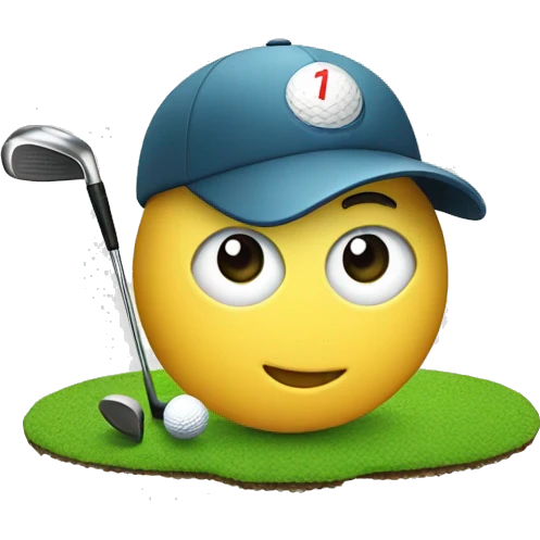 Golf player hole in one  emoji