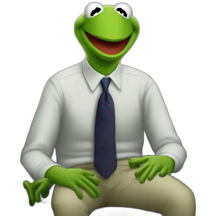 kermit the frog with joe biden emoji