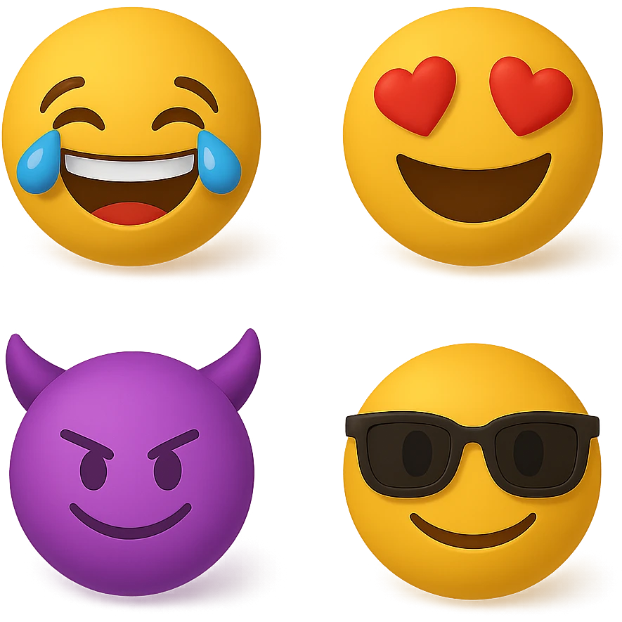 create this without background but keep all the shadows emoji