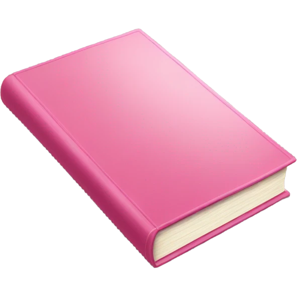 Pink book emoji