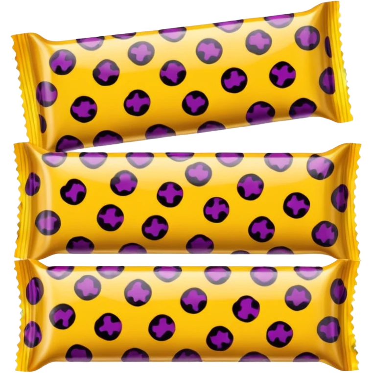 leopard print wrapped candy emoji
