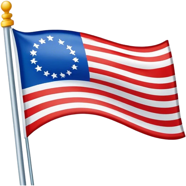 Flag with two red and white stripes, and thick blue and green stripes  emoji