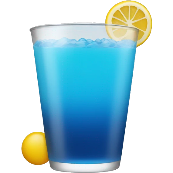  drinks in color blue emoji