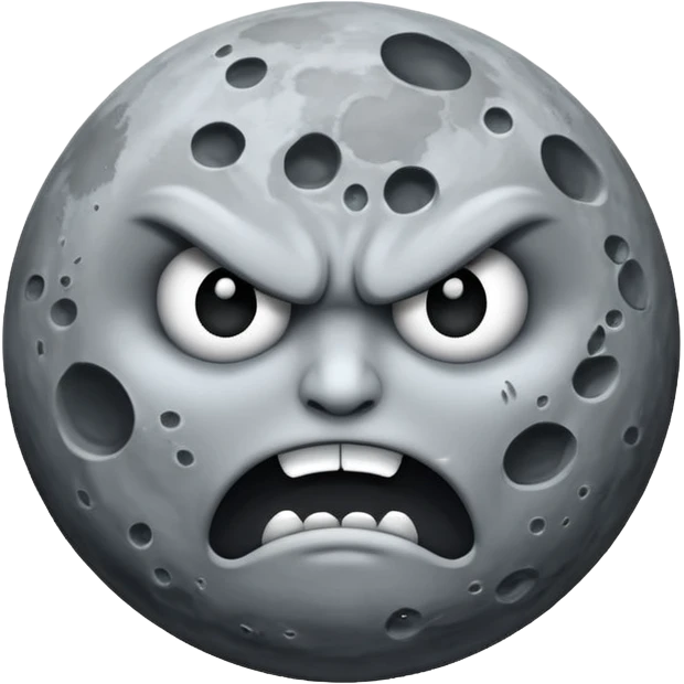 angry moon emoji