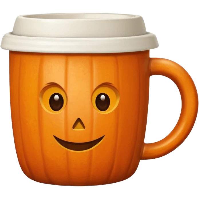 Pumpkin spice coffee cup emoji