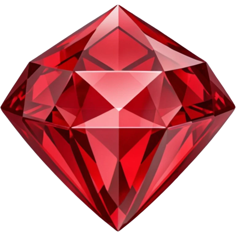 Carved Red Diamond Crystal "RED" emoji