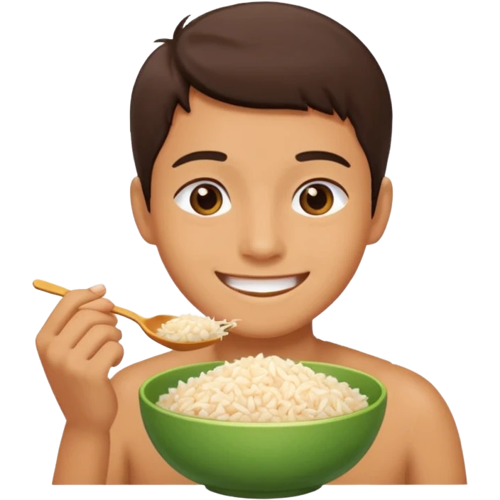 eating rice emoji
