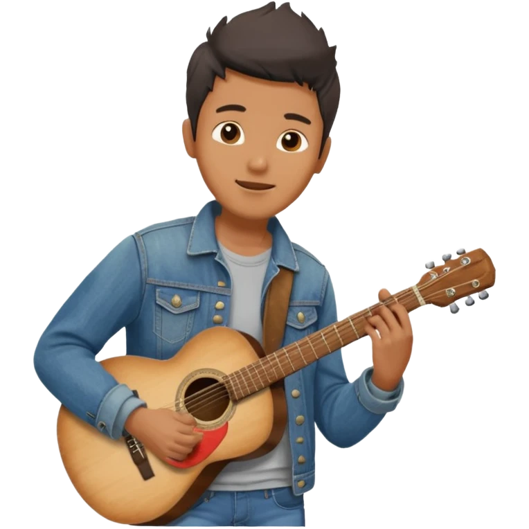 Guitar busker emoji