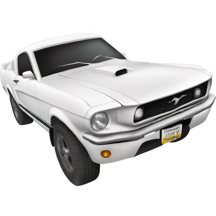 White Mustang emoji