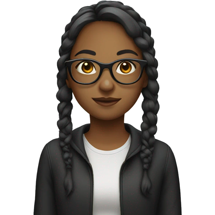 girl with glasses  emoji