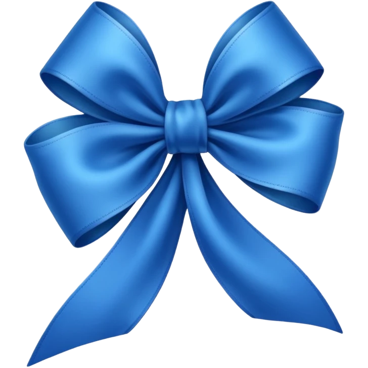 Laço azul emoji
