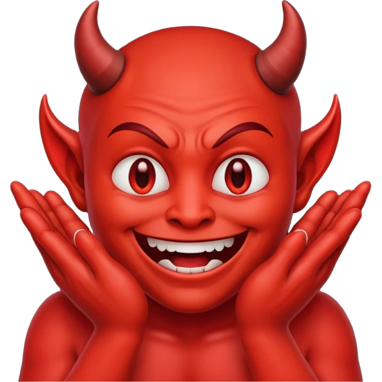 Make me emoji with devil face and rubbing hands like fly emoji