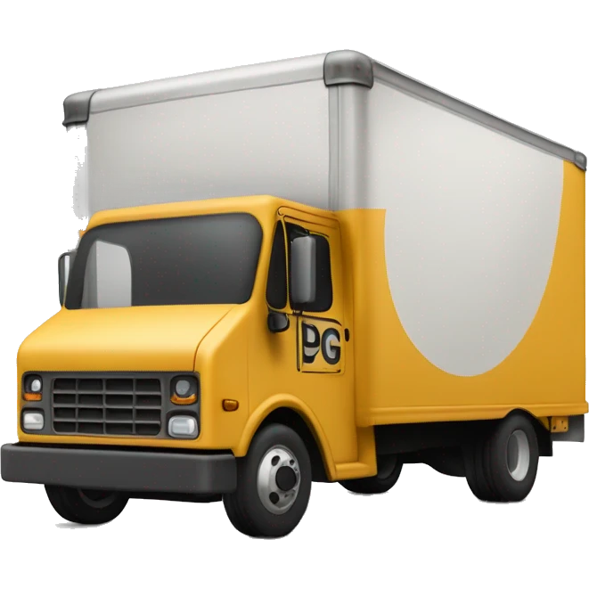 Boxtruck with letter "PGS” on the side emoji