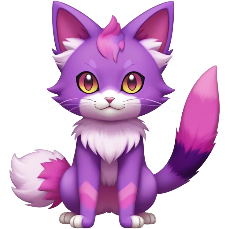 Purrloin-Skitty-Pokémon-Fakémon-hybrid-creature (full body) emoji