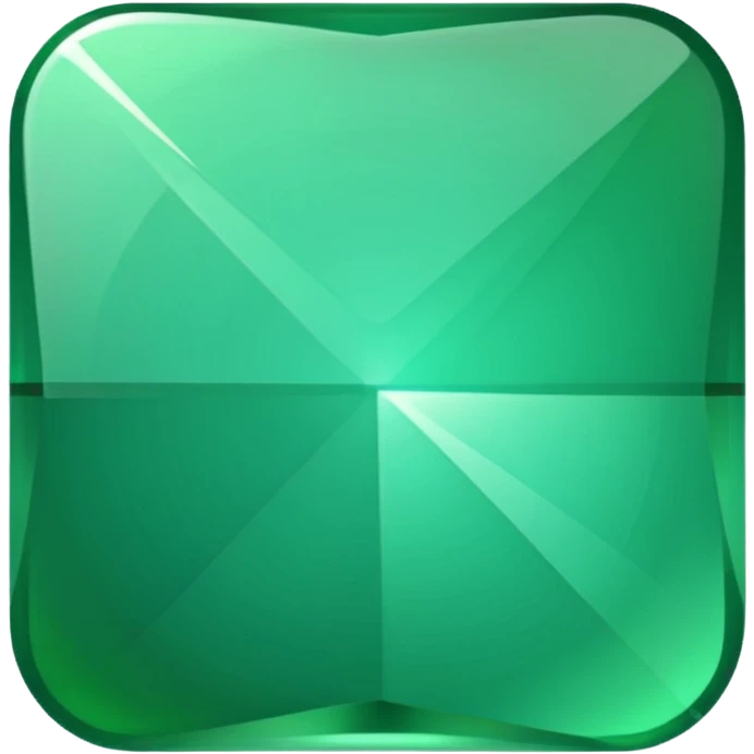 give me a green square which is slanted emoji