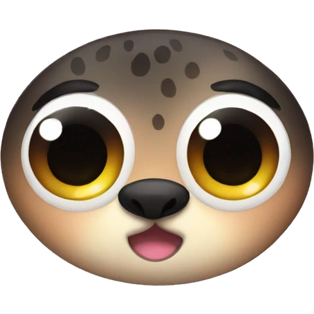 cute big eye sparkle animal tiny emoji